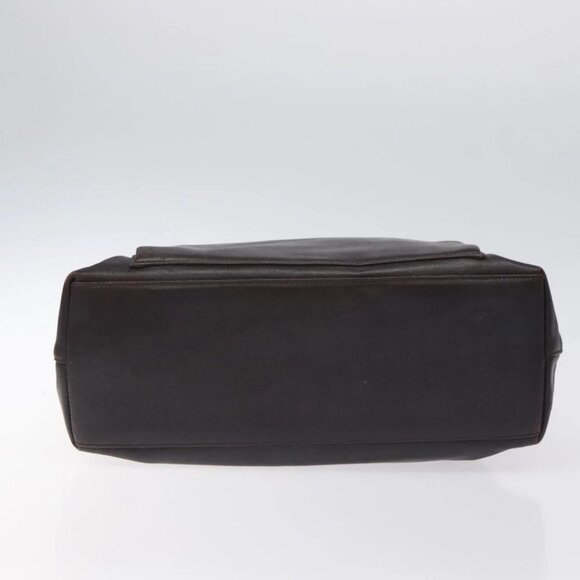 GUCCI Bamboo Hand Bag Leather 2way Dark Brown Gold - Picture 5 of 14